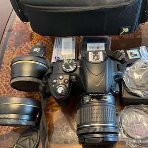 Nikon D3300 DSLR Camera Kit with extras